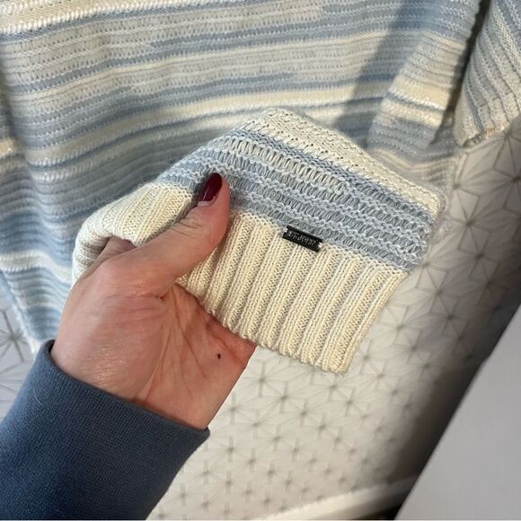 St John Cashmere Linen Blend Stripe Top - Picture 3 of 8